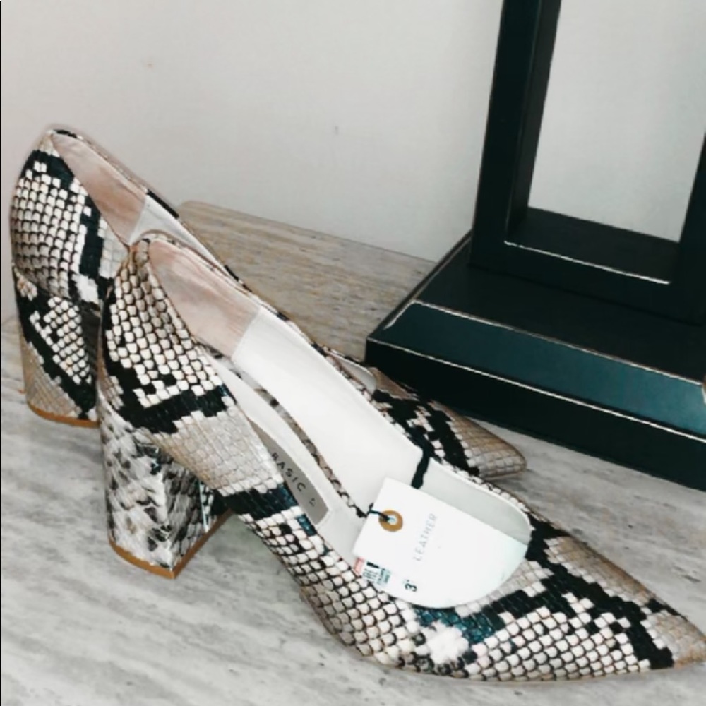 Snake Print heels